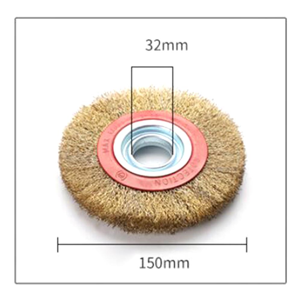 6 Inch Wire Wheel Brush Stainless Steel for Bench Grinder Polishing Deburring Rust & Paint Removal Wire Brush Wheel for Drill