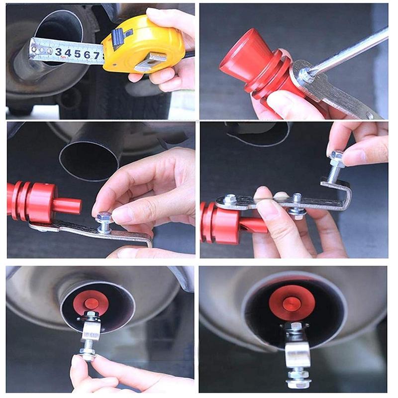 Universal Car Turbo Sound Whistle Muffler Exhaust Pipe Whistle Fake Simulator Whistle Auto Replacement Parts Car Styling