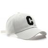 New Retro C Letter Embroidered Unisex Baseball Cap for Women Hip Hop Solid Snapback Hats Men Adjustable Summer Sun Trucker Hat