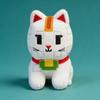 Roblox Style Blocky Animal Plush Set Cute Cat Wolf Creature Stuffed Doll Collectible