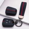 Silicone Key Fob Cover with Keychain for Chevrolet Cruze Aveo Orlando Captiva Spark for Opel Astra J Insignia Corsa D/E Antara Zafira Mokka, 3-button