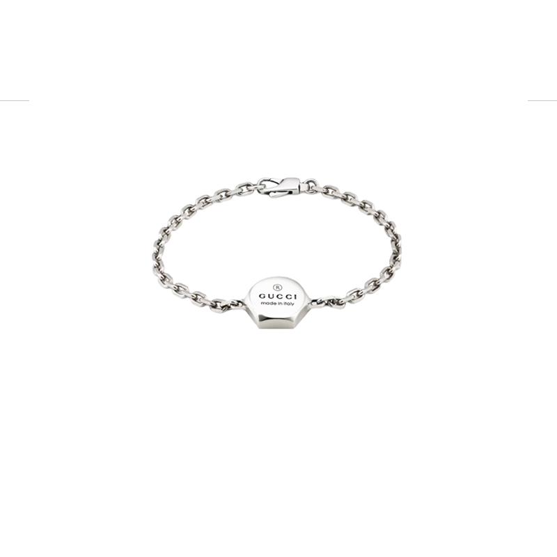 Gucci Letter logo 925 silver bracelet, same style for men and women, couple style, silver Silver серебряный