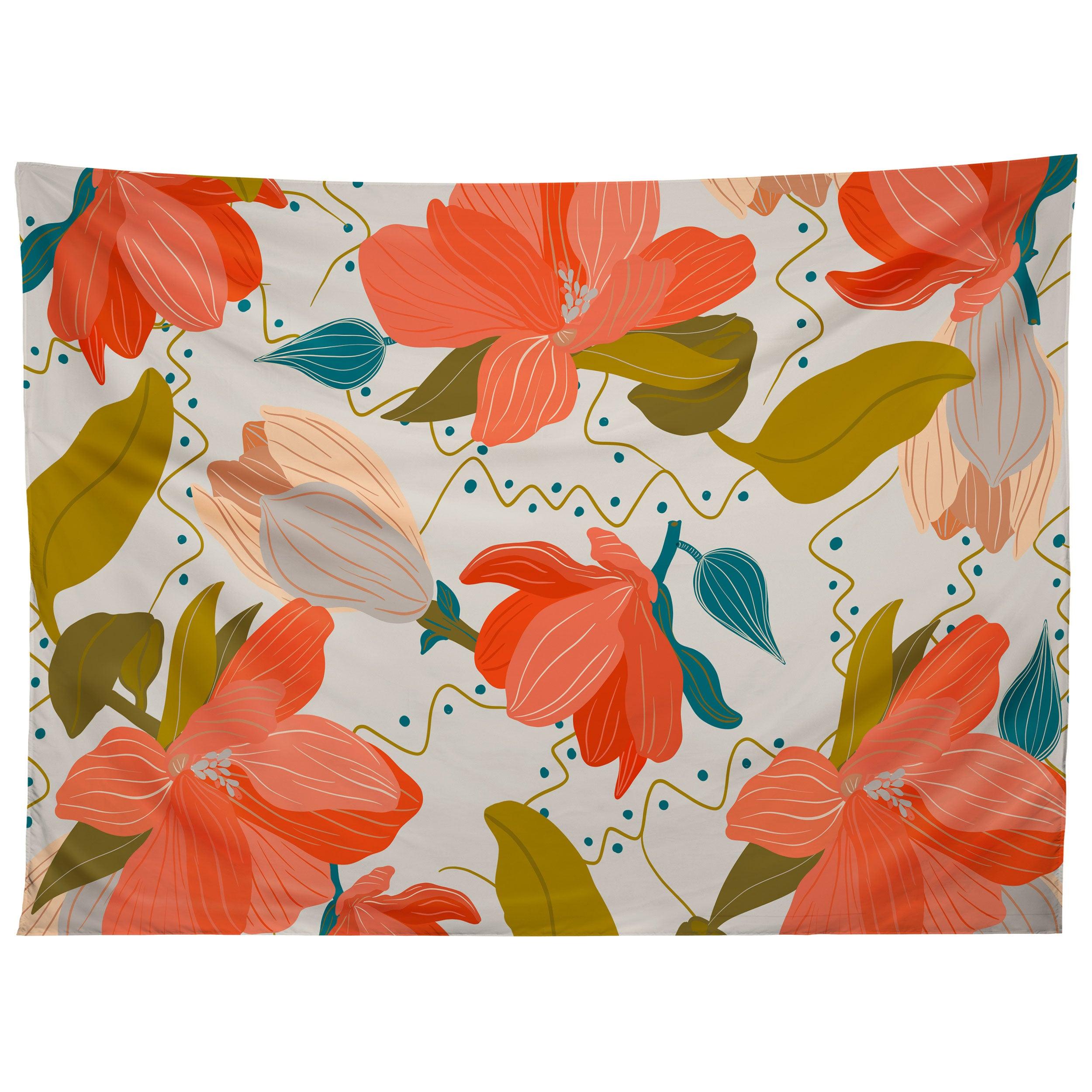 FLORALS PATTERN 02 tapestry 75x100