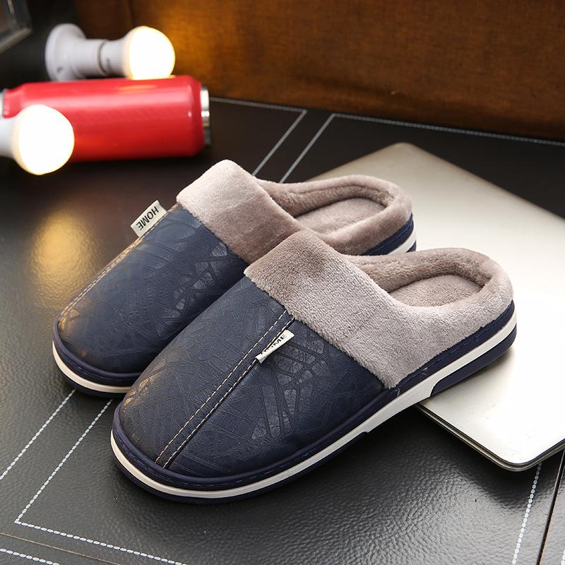 Water Repellent Home Slippers Soft Cozy House Slippers Anti-skid Slip-on Shoes