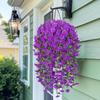 Artificial Morning Glory Hanging Vines – Realistic Outdoor Flowers for Garden Decor, Weddings, Offices,Multiple Combinations