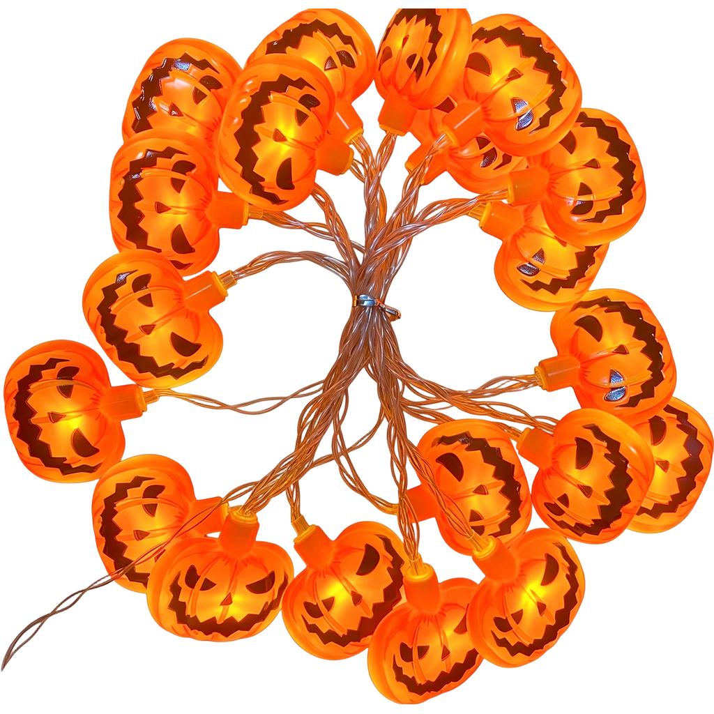 Halloween String Lights with LED Pumpkin and Lights for Outdoor Holiday Decoration