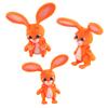 3D Printed Rabbit Model, Cute Multi-Color Animal Model, Flexible Joint Swing, Stress Relieving Decoration