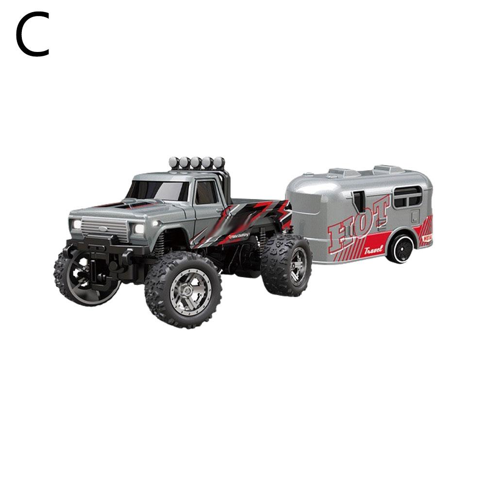 1:64 High-speed Mini RC Car Alloy Appearance Cool Lights Shock Absorption Off-Road RC Monster Truck Children's Gift