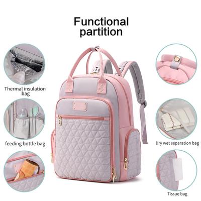 High-Capacity Diaper Bag Backpack Durable Maternity Baby Nappy Casual Waterproof Shoulder Bags Travel Outdoor Pack Backpacks