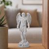 Figurka Anioła Retro Drukowana 3D, Klasyczna Rzeźba w Stylu Michała Anioła, Wystrój Domu z Fakturą Sztucznego Kamienia, Wykwintny Skrzydlaty Putto na Biurko