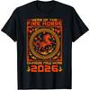 Year of The Fire Horse Chinese Year 2026 Decorations T-Shirt Unisex Women Men T Shirt Streetwe