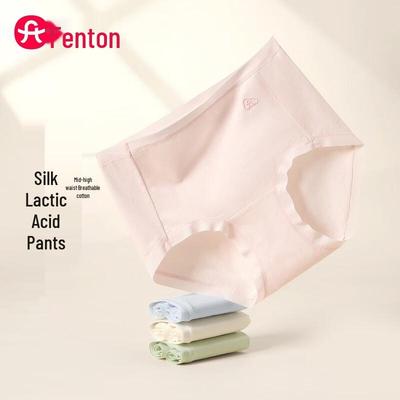 Fenteng Women's Silk-Blend Breathable Cotton Underwear 4-Pack