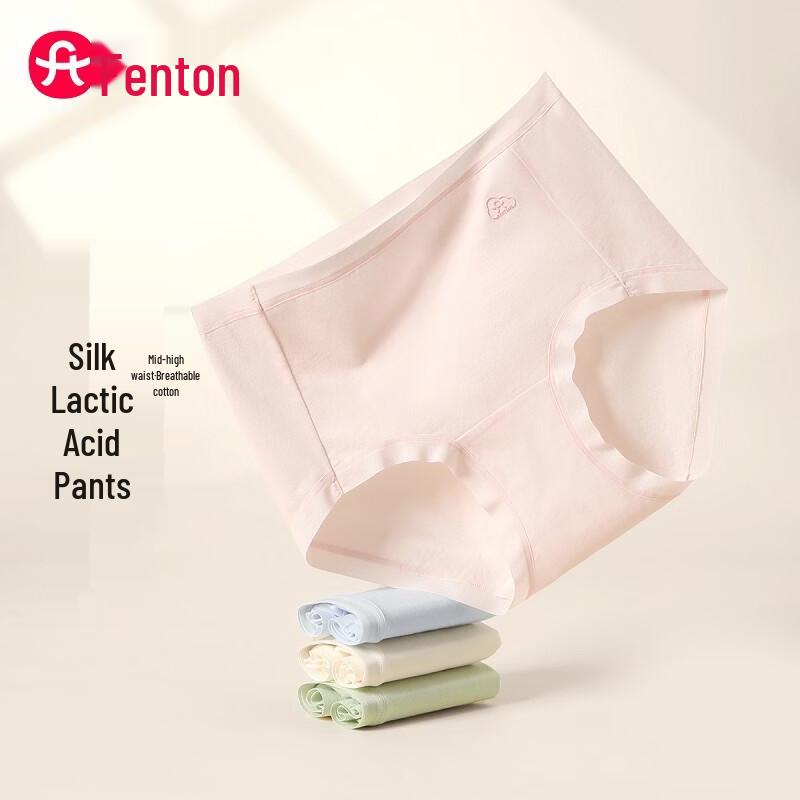 Fenteng Women s Silk-Blend Breathable Cotton Underwear 4-Pack M