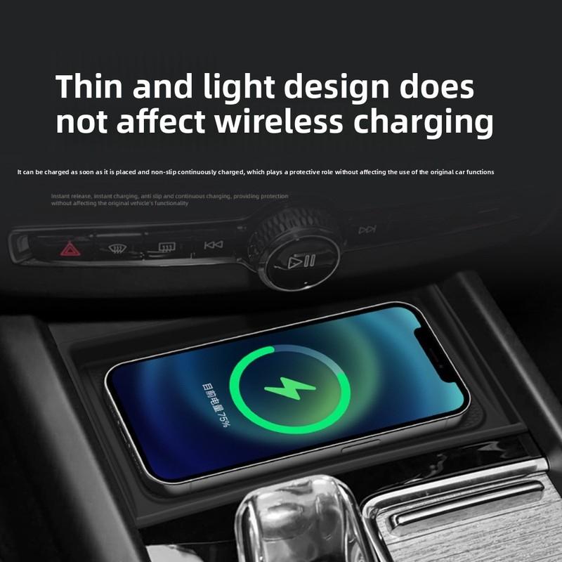 For Volvo XC60 2026 Wireless Charging Pad Interior Accessories Non-slip Pad Car Phone Charger Mat Eco-friendly Protective Mat