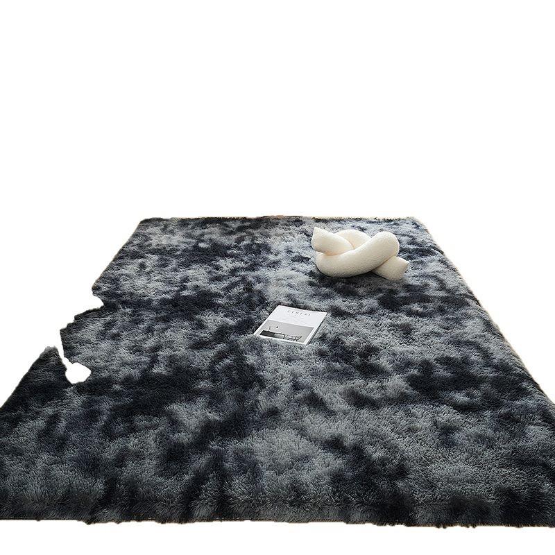 Plush Tie-dye Living Room Full Carpet Floor Mat Thickened Soft Carpet Bedroom Bedside Silk Wool Floor Mat