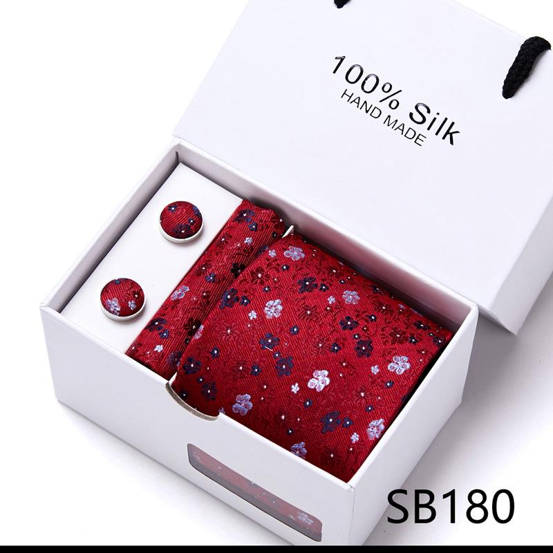 New Men'S Tie Set Gift Box 5-Piece Set Group Tie Business Dress Tie