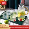 Fuguang Hammered Glass Water Pitcher with Handle