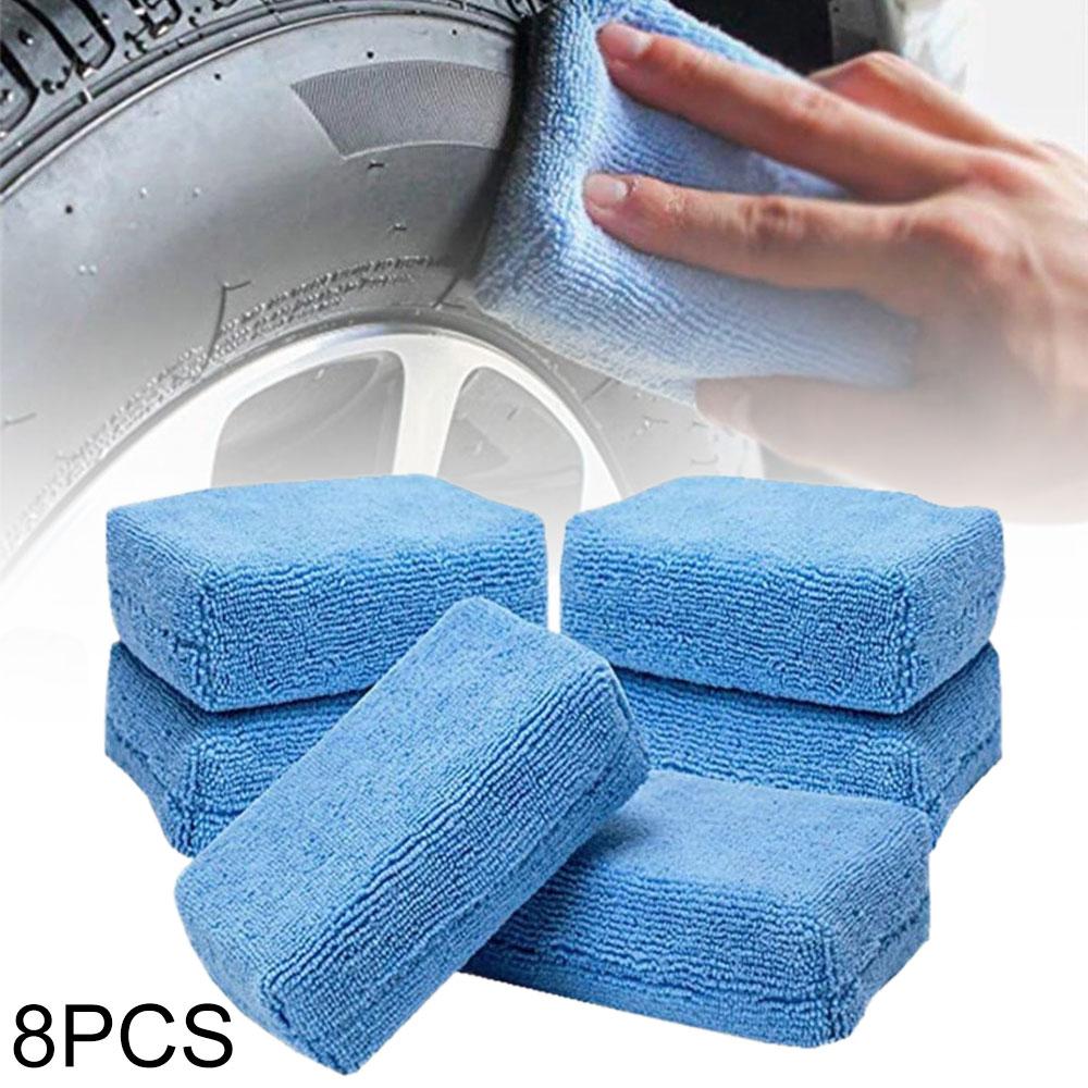 Aplicator de burete de lustruit pentru epilare auto cu spumă din microfibră Set de spălat 8X