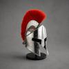 Handmade Spartan Helmet Polished Steel Corinthian Helmet with Red Crest for Cosplay  Decor
