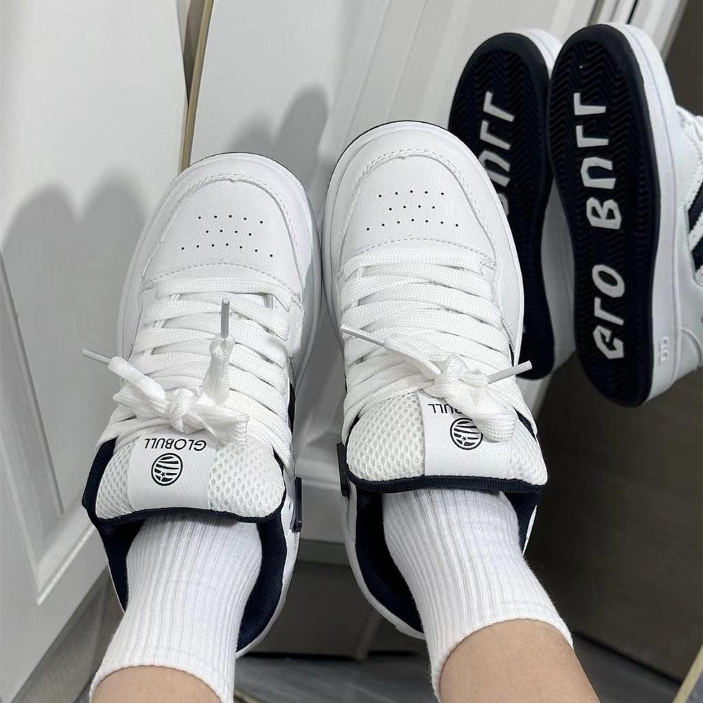 Original niche design white shoes thick baseplate shoes women's new summer versatile fat bread shoes