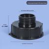 Adattatore per valvola IBC Tote: Valvola a farfalla e valvola a saracinesca da 3" a 2" DN100 a S60 Filettatura grossa.