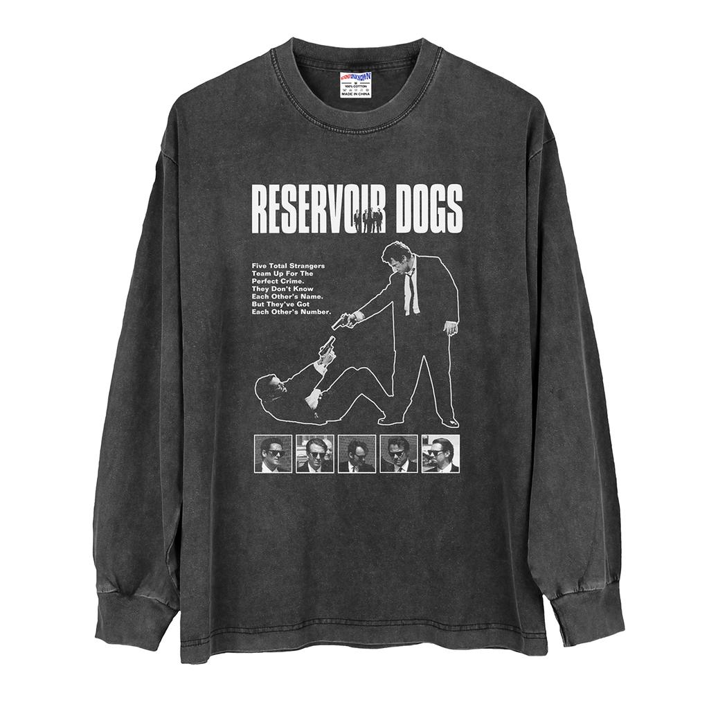 Reservoir Dogs TShirt Movie Quentin Tarantino Pulp Fiction The Hateful Eight Scarface Taxi Driver Cotton Mens Clothing Shirt
