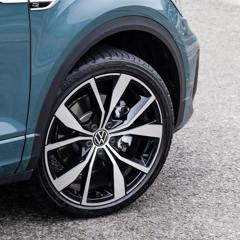 For VW 4PCS Car Wheel Center Hub Cap Logo Sticker Emblem Badge Cover For VW Volkswagen Polo Golf Passat Tiguan Jetta Touareg Magotan EM1