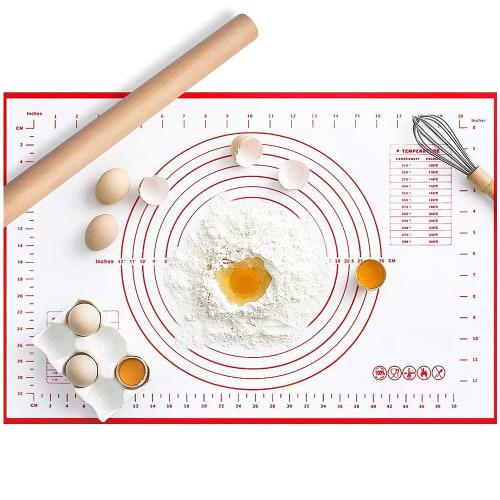 LOYELEY Cooking Mat, Kneading Mat, Large Size, Confectionery Mat, Silicone Baking Mat, Heat-Resistant, Non-Slip, Graduations, Reusable, Baking Mat, Co