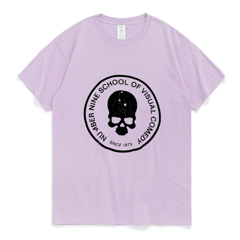 Číslo (N)ine Tričko Léto Retro Topy s krátkým rukávem Street Trend Univerzální Tričko Unisex Dámské College Pár Pohodlné Trička Nové