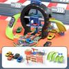 Kids Car Track Toy Tire Parking Lot Toy Parking Garage Toy Playset Birthday Gifts For Boys Girls Aged 3-6