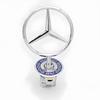Mercedes Benz Engine Hood Chrome 3D Badge Emblem For Mercedes Benz C E S Class W204 W205 W212 W213 W211 W220 Auto Parts keychain HO1