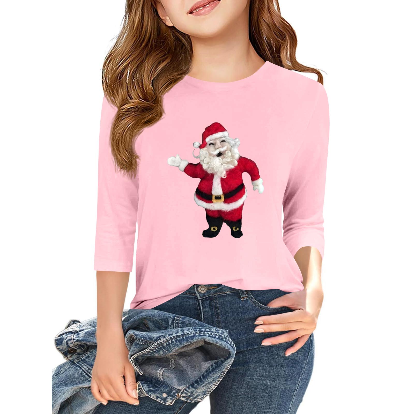 

Детская повседневная футболка с круглым вырезом и принтом «День независимости» с рукавом 3/4 160 розовый