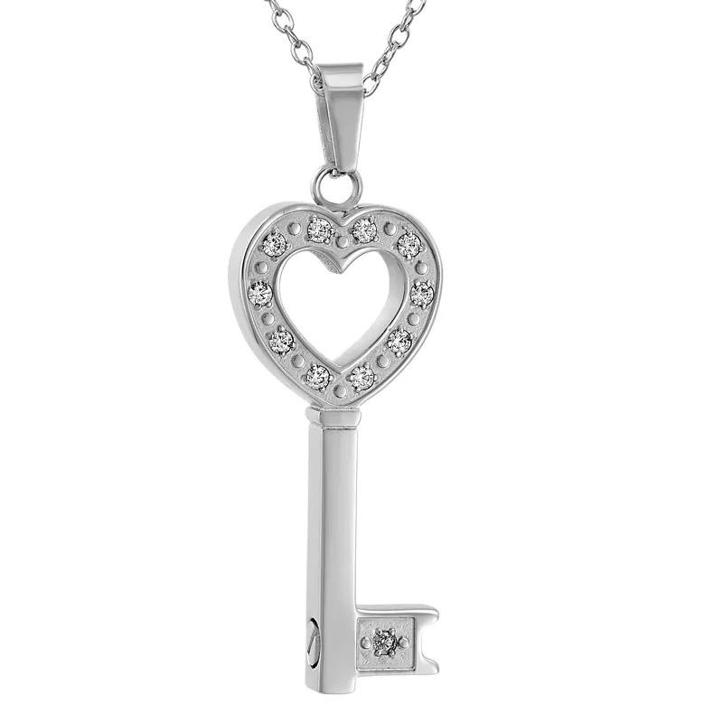 

Кулон-урна для кремации в форме сердца с бриллиантом для женщин