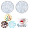 Xmas-Tree Coaster Epoxy Resin Mould Snowflake Cup Mat Silicone Mold Home-Decor
