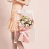 10 Pcs Rectangle Clear Flower Packaging Bags Plastic Flower Bouquet Gift Bags  Festival