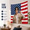 K-Pop Idol Tapestry flat print American Flag Stars Stripes Wall Hanging for Teen Bedroom Dorm Living Room Fan Gift