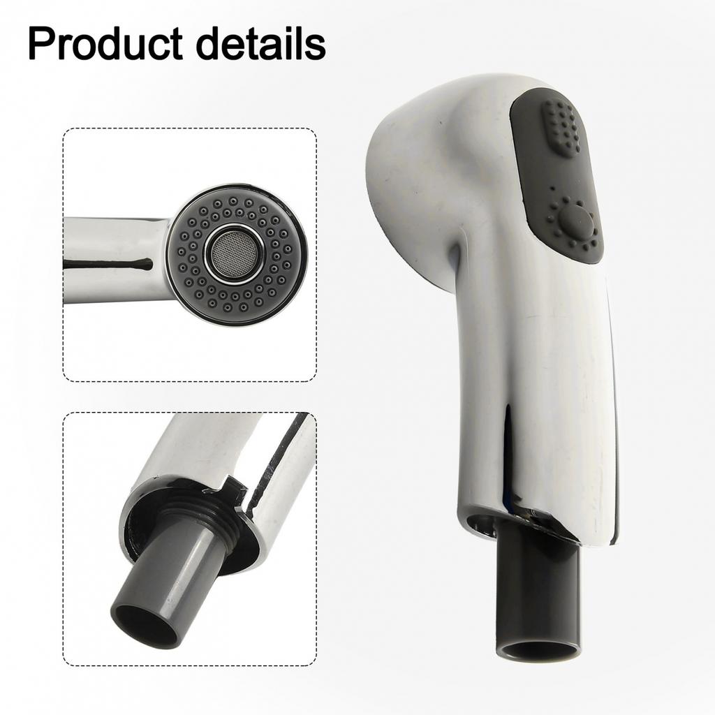 For Zedra For Europlus Faucet Replacement Pull Out Spray Nozzle Made of Chrome