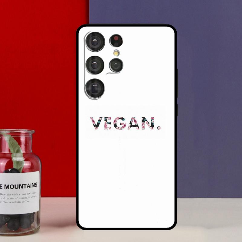 GO VEGAN Funda Case For Samsung Galaxy S25 Ultra S9 S10 S20 S21 S22 Plus S23 Ultra S24 FE Phone Cover