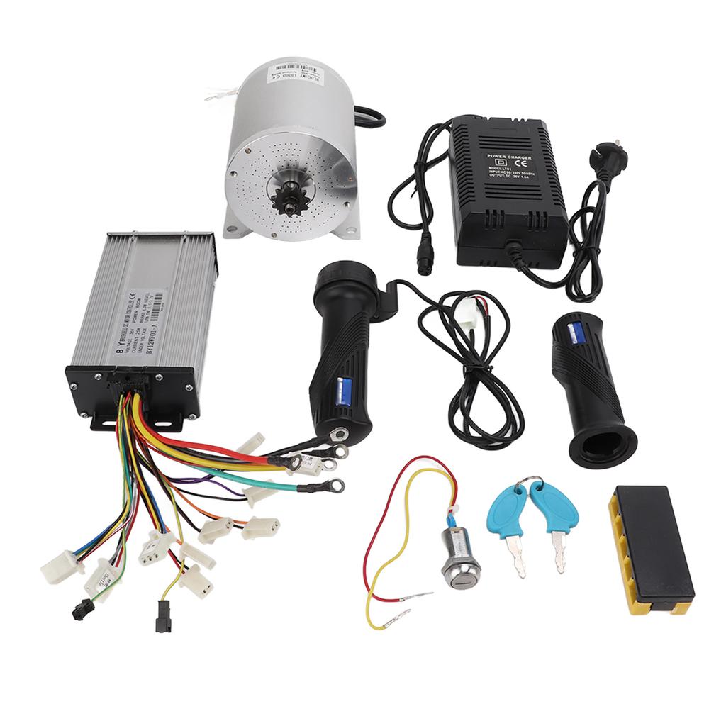 12V 350W Electric Motor Controller Kit – For Go Karts, Scooters & DIY Ebikes, Includes Throttle & Chain