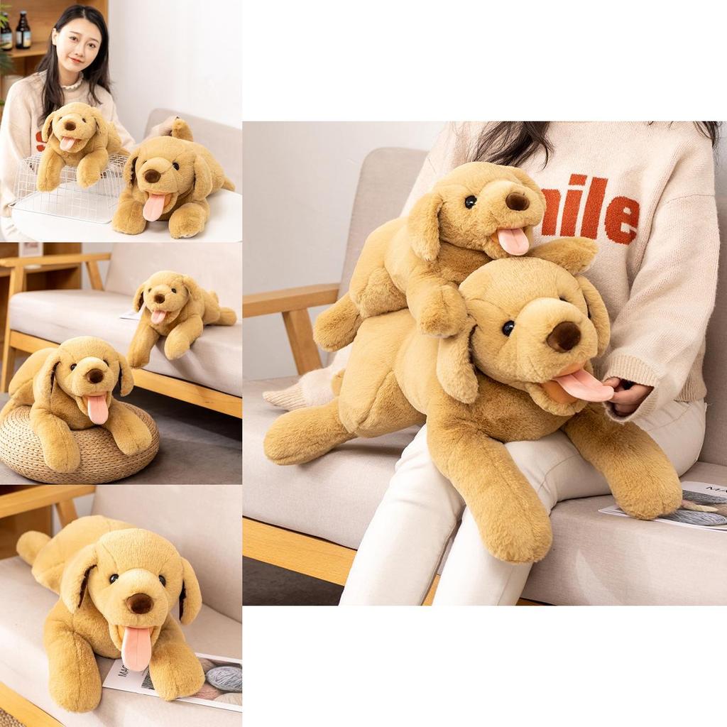Soft And Cuddly Labrador Dog Plush Toy Realistic Stuffed Animal Pillow For Kids