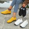 Damen Freizeitschuhe Mode Atmungsaktive Mesh-Flats zum Gehen Weiße Sneaker Damen Tenis Schuh