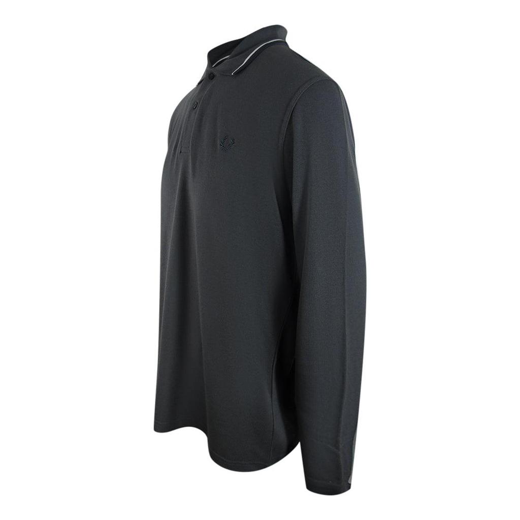 Fred Perry Mens Cotton Long-Sleeved Polo Shirt