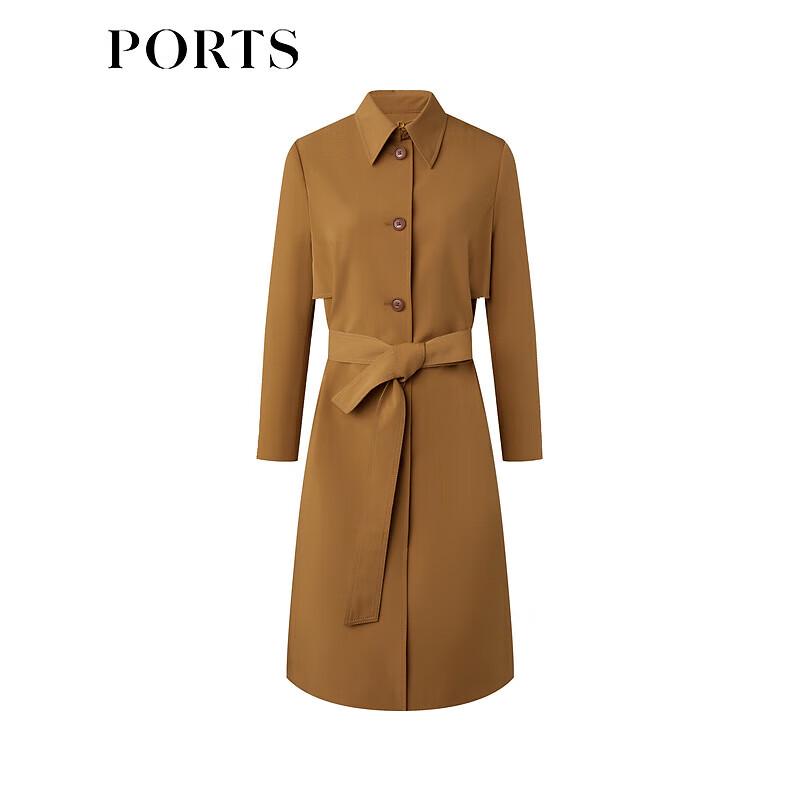 PORTS Women's Belted Windbreaker Trench Coat