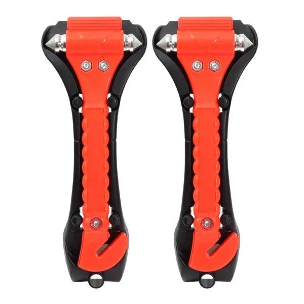 1/2PCS Survival Safety Hammer Car Window Breaker Basics Emergency 2-in-1 Seat Belt Cutter Window Hammer Escape Tools Accessories