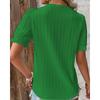 2 summer new vacation fashion hollow short-sleeved women's shirt