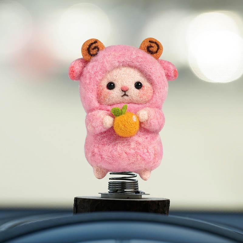 Kit Artizanal DIY Oaie din Pâslă de Lână - Ornament Handmade & Antistres