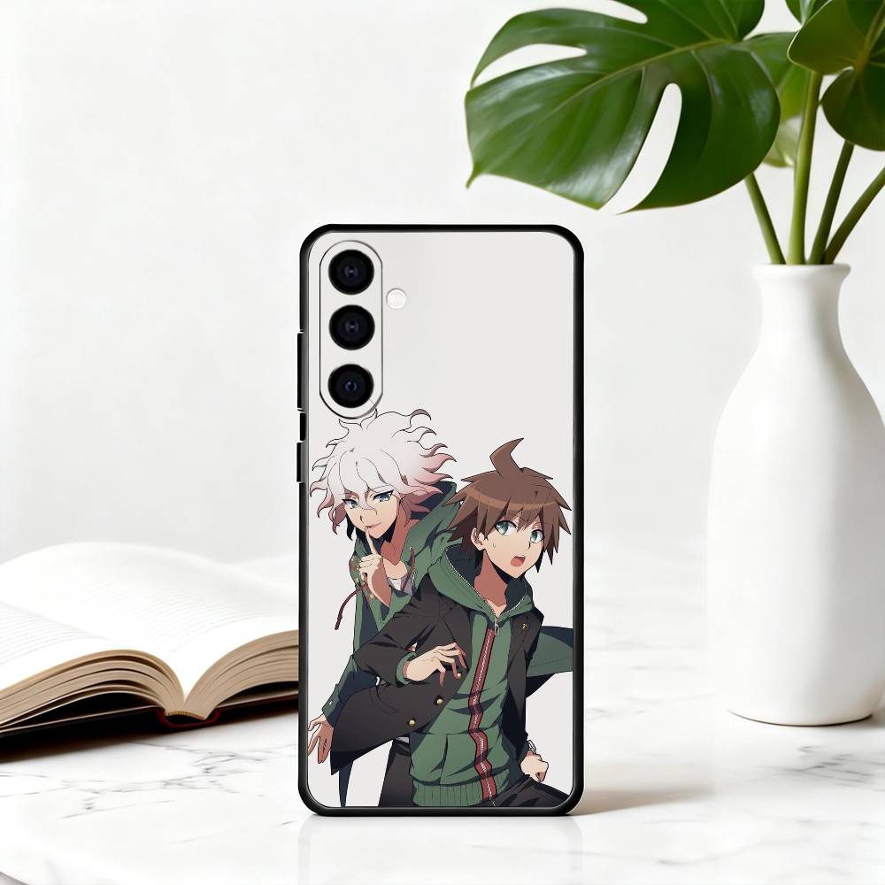 

M-Makoto N-Naegi-MNES Phone Case For Samsung Galaxy A73,A72,A71,A70,A53,A52,A51,Others Soft Black Cover Samsung a40