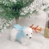 2Pcs 3D White Bear Ornaments Cute Simulated Polar Bear Funny Christmas Bear Pendant  Outdoor