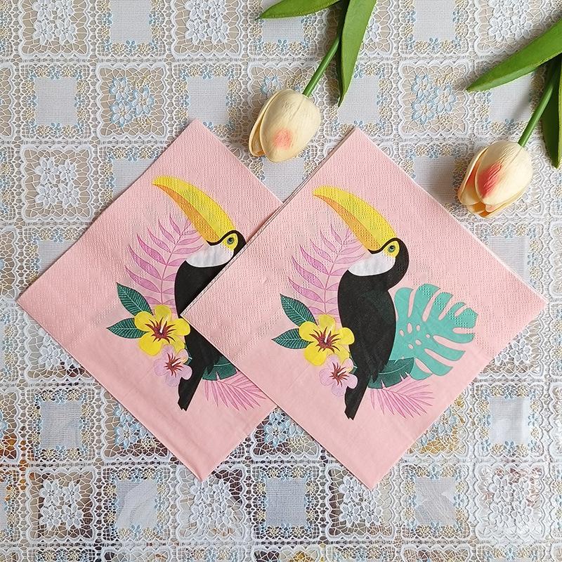 20pcs/Pac 33*33cm 2-Ply Disposable Party Napkin Cartoon Pattern