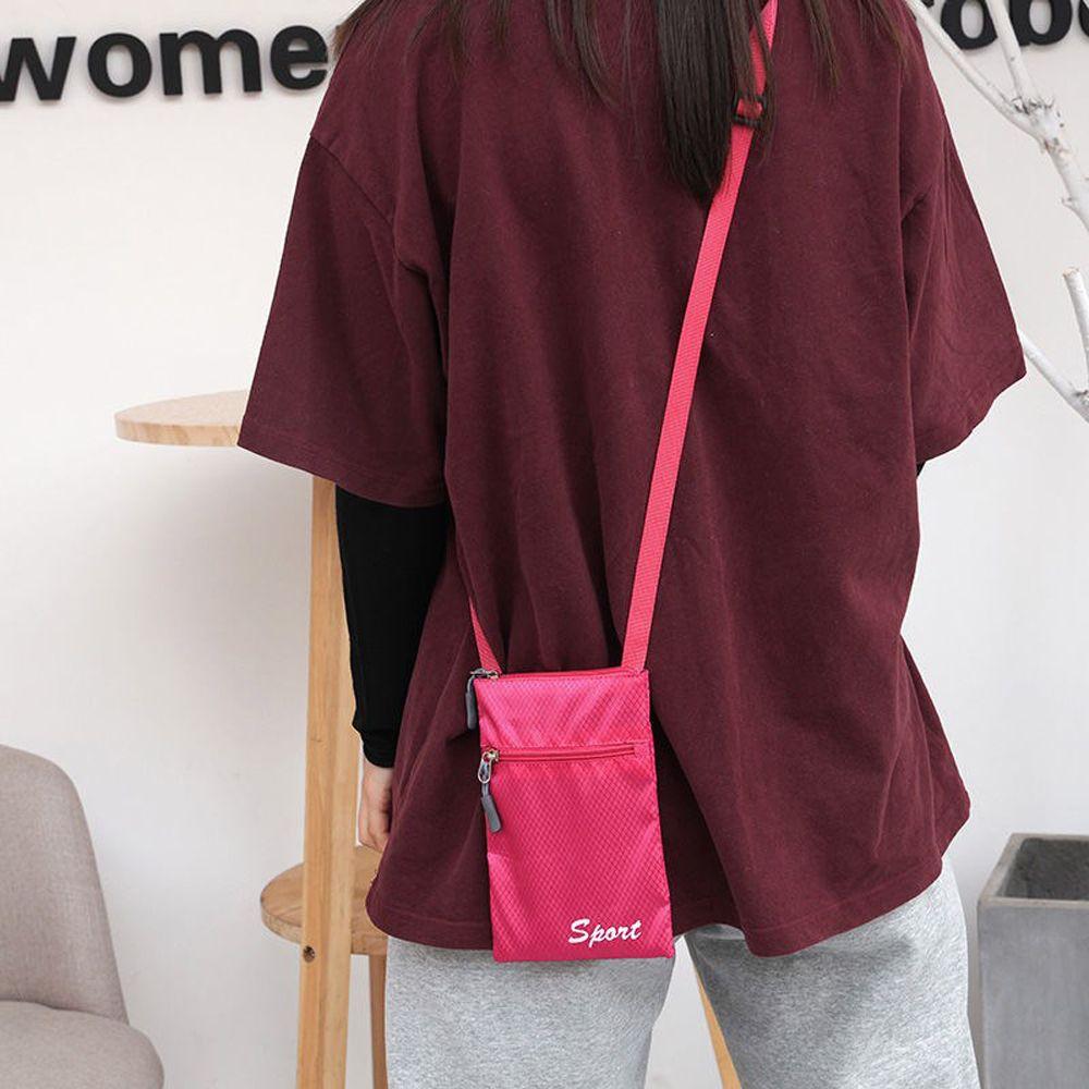 Soild Color Outdoor Fashion Small Simple Square Messenger Bag Storage Bag Mobile Phone Bag Letter